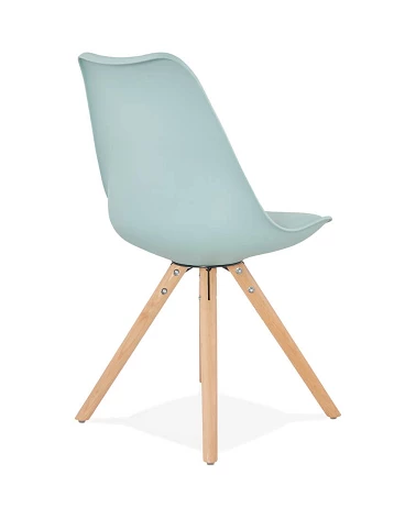 Chaise scandinave Hêtre massif Tolik Bleu