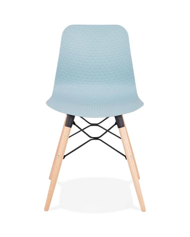 Chaise scandinave bois 'GINTO' Bleu