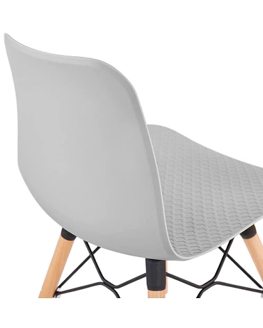 Chaise scandinave bois 'GINTO' Gris