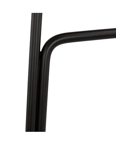 Tabouret de bar Noir Vancouver Mini tissu Gris Fonce