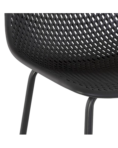 Tabouret haut métal ELLEN MINI Noir