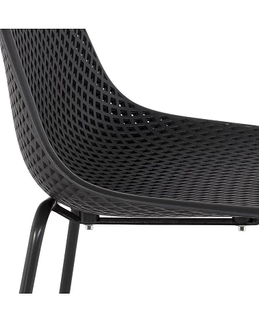 Tabouret haut métal ELLEN MINI Noir