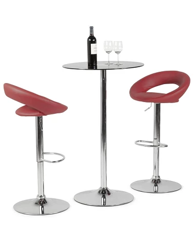 Tabouret de Bar Design ATLANTIS Rouge