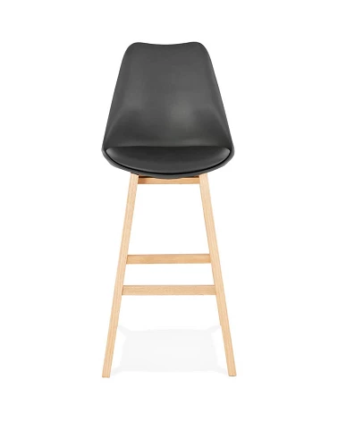 Tabouret de bar bois APRIL poly Noir