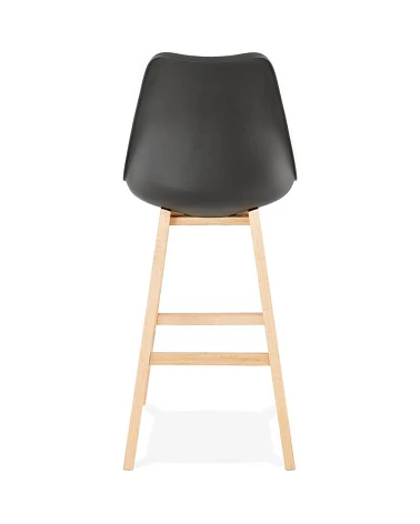 Tabouret de bar bois APRIL poly Noir