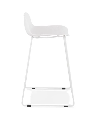 Tabouret de bar design metal blanc SLADE MINI Poly Blanc