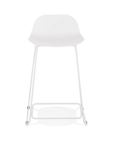 Tabouret de bar design metal blanc SLADE MINI Poly Blanc