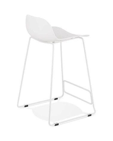 Tabouret de bar design metal blanc SLADE MINI Poly Blanc