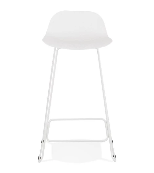 Tabouret de bar design metal blanc SLADE Poly Blanc