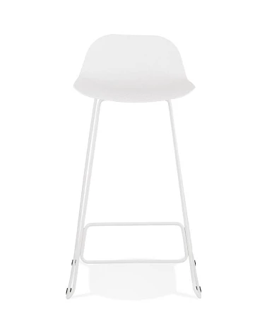 Tabouret de bar design metal blanc SLADE Poly Blanc