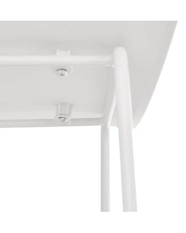 Tabouret de bar design metal blanc SLADE Poly Blanc