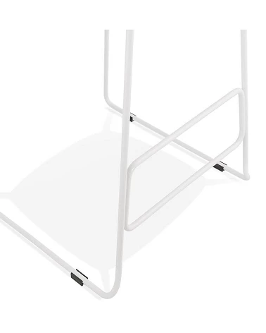 Tabouret de bar design metal blanc SLADE Poly Blanc