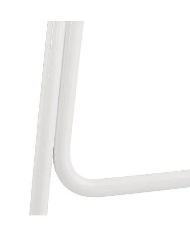 Tabouret de bar design metal blanc SLADE Poly Blanc