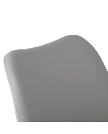 Chaise scandinave pieds chene massif Tylic Gris clair