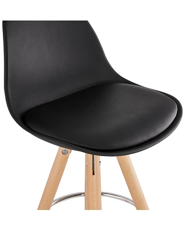 Chaise de bar scandinave bois ANO MINI Noir