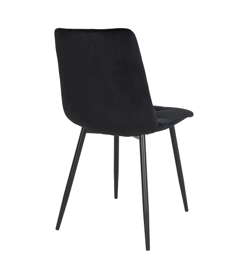 Chaise Middelfart microfibre Noir dos