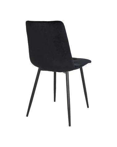 Chaise Middelfart microfibre Noir dos