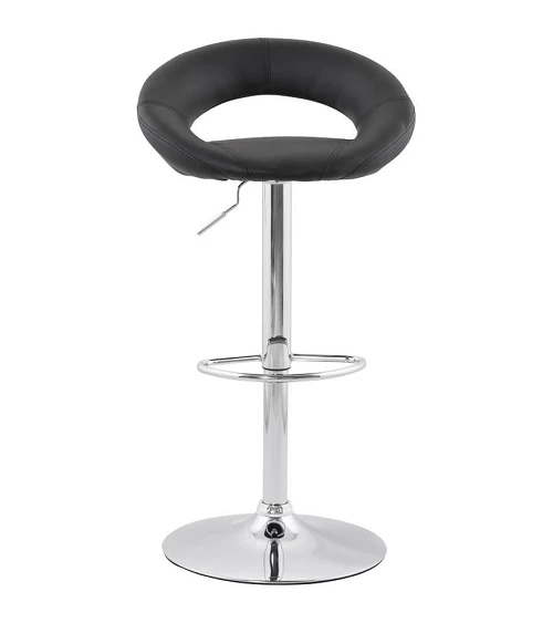 Tabouret de Bar Design ATLANTIS noir face