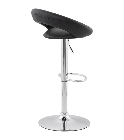 Tabouret de Bar Design ATLANTIS noir biais