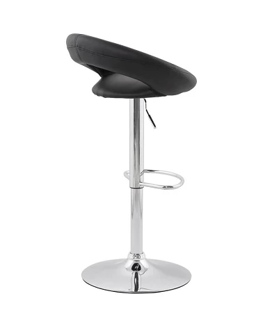 Tabouret de Bar Design ATLANTIS noir biais