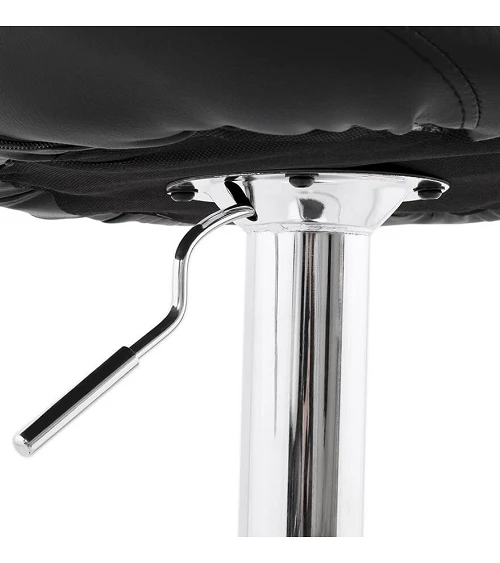 Tabouret de Bar Design ATLANTIS noir levier