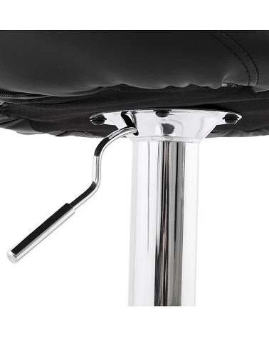 Tabouret de Bar Design ATLANTIS noir levier