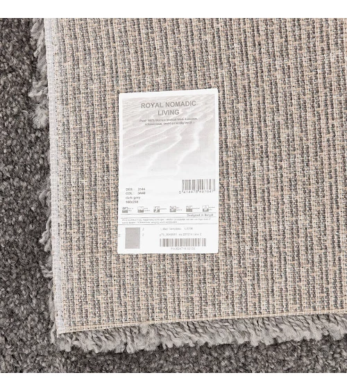 Tapis POAL 120 - 170 Polypropylene gris fonce