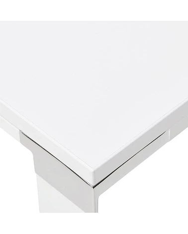 Bureau Metal blanc 160 cm WARNER Bois Blanc