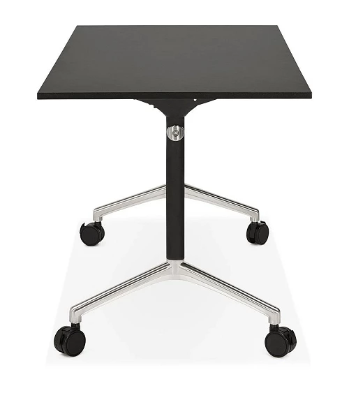 Bureau design avec tablette pliable Helpe noir profil