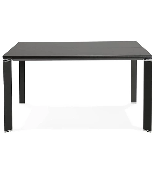 Table bureau 140 cm 'EFYRA' bois et metal Noir