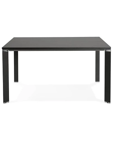 Table bureau 140 cm 'EFYRA' bois et metal Noir