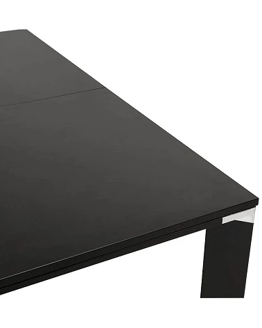 Table bureau 140 cm 'EFYRA' bois et metal Noir