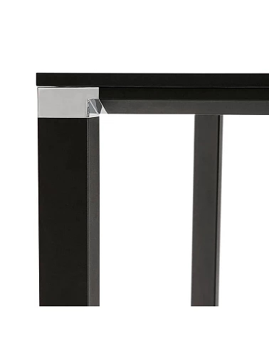 Table bureau 140 cm 'EFYRA' bois et metal Noir