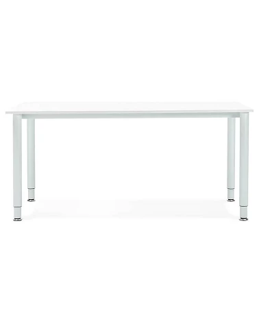 Table bureau métal Blanc 'PROBURO' bois Blanc