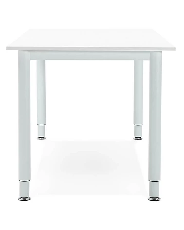 Table bureau métal Blanc 'PROBURO' bois Blanc