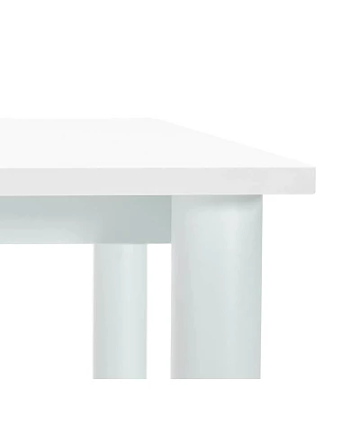 Table bureau métal Blanc 'PROBURO' bois Blanc