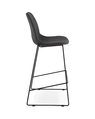 Tabouret de bar design 'Cooper ' Tissu Gris Fonce