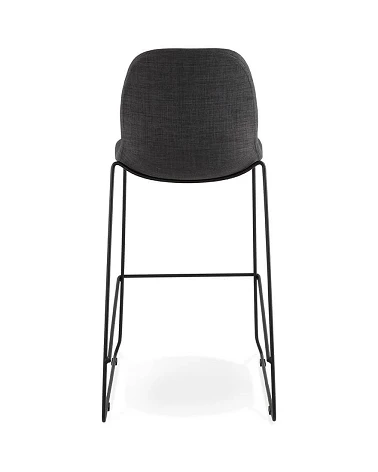 Tabouret de bar design 'Cooper ' Tissu Gris Fonce