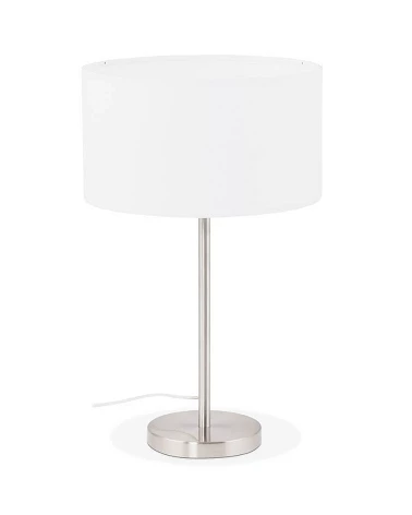 Lampe de table 'TIGUA' métal Blanche