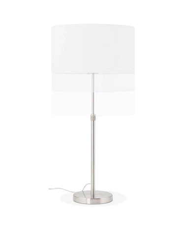 Lampe de table 'TIGUA' métal Blanche