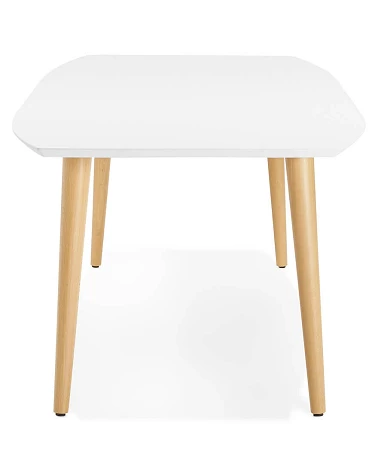 Table scandinave extensible 'PRODA' bois blanc