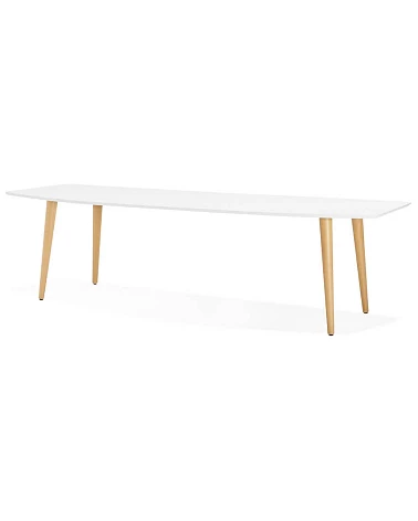 Table scandinave extensible 'PRODA' bois blanc