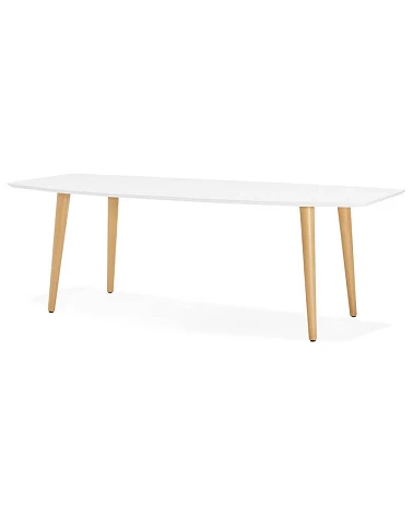 Table scandinave extensible 'PRODA' bois blanc