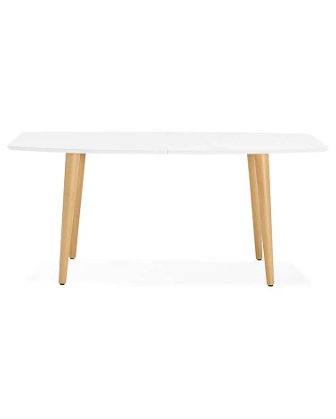 Table scandinave extensible 'PRODA' bois blanc