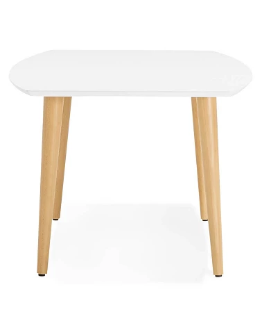 Table scandinave extensible 'PRODA' bois blanc