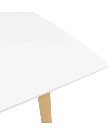 Table scandinave extensible 'PRODA' bois blanc