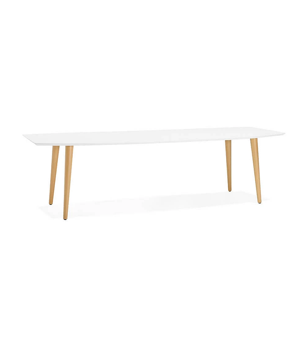 Table scandinave extensible 'PRODA' bois blanc