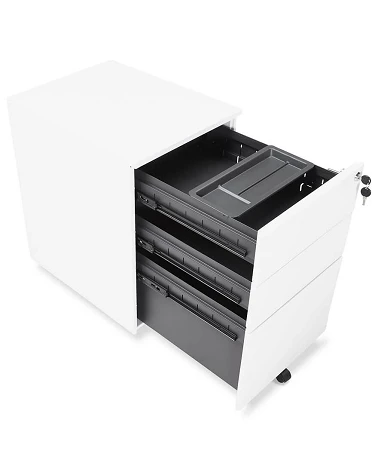 Caisson de bureau ' PROOFFICE' metal Blanc