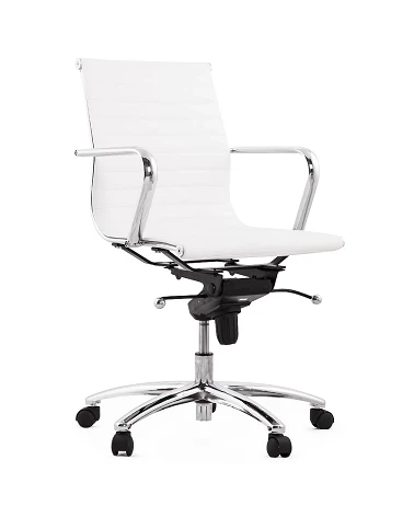 Fauteuil de bureau 'PROLAR' simili cuir Blanc