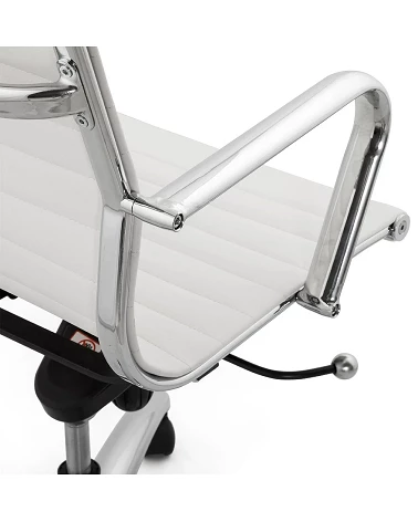 Fauteuil de bureau 'PROLAR' simili cuir Blanc